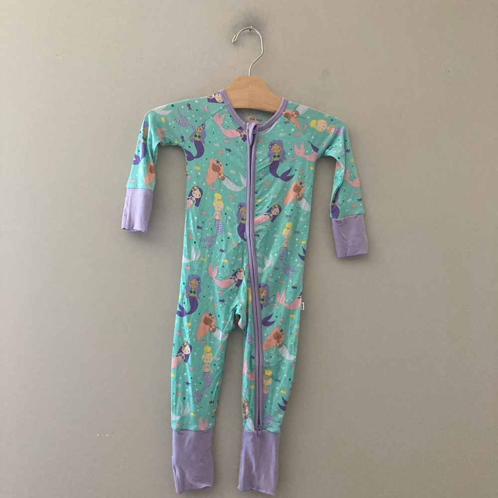 $27 ADD ON Little Sleepies mermaid footie 6-12M Kyte baby posh peanut Jamie Kay